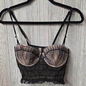 Victoria's Secret Longline Bustier Corset Style Bra Womens Size 34C